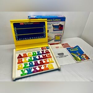 Vintage Playskool Talking Fun-To-Learn Letters Learning Toy